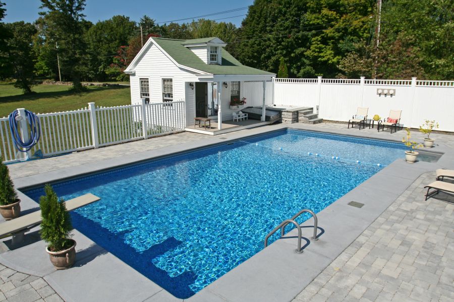 Residential paver work integrated into a broader landscape plan